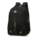 Large Capacity Casual Backpack For Students - Black - Rear View