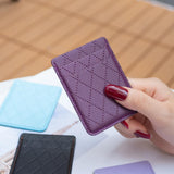 Diamond Lattice Card Bag Sticker For Mobile Phones - Pink