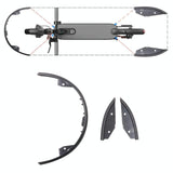Xiaomi M365 Side Protection & Bumper Set - Low Angle