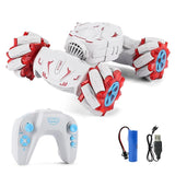 Stunt Car with 2.4g Remote Control - Single Rc Torsion Design - Blue - Top-Down View