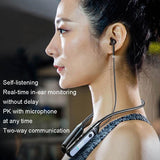 Wireless Sports Earphones with Bluetooth 5.3 and Built-in Sound Card - White