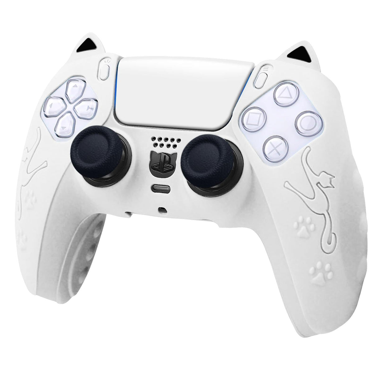 Silicone Cat Ear Gamepad Cover for Sony Ps5 - Blue