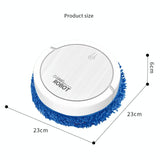 Smart Dual-purpose Sweeper - Fully Automatic - Elegant White - Top-Down View