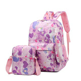 3 Piece Sweet Casual Backpack Set For Students - Black - Extra Image