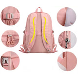 Teen Girls' Anti-theft College Backpack - Secure & Stylish - Green