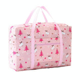 Waterproof Foldable Travel Bag - Compact & Durable - Navy Blue Flamingo - Extra Image