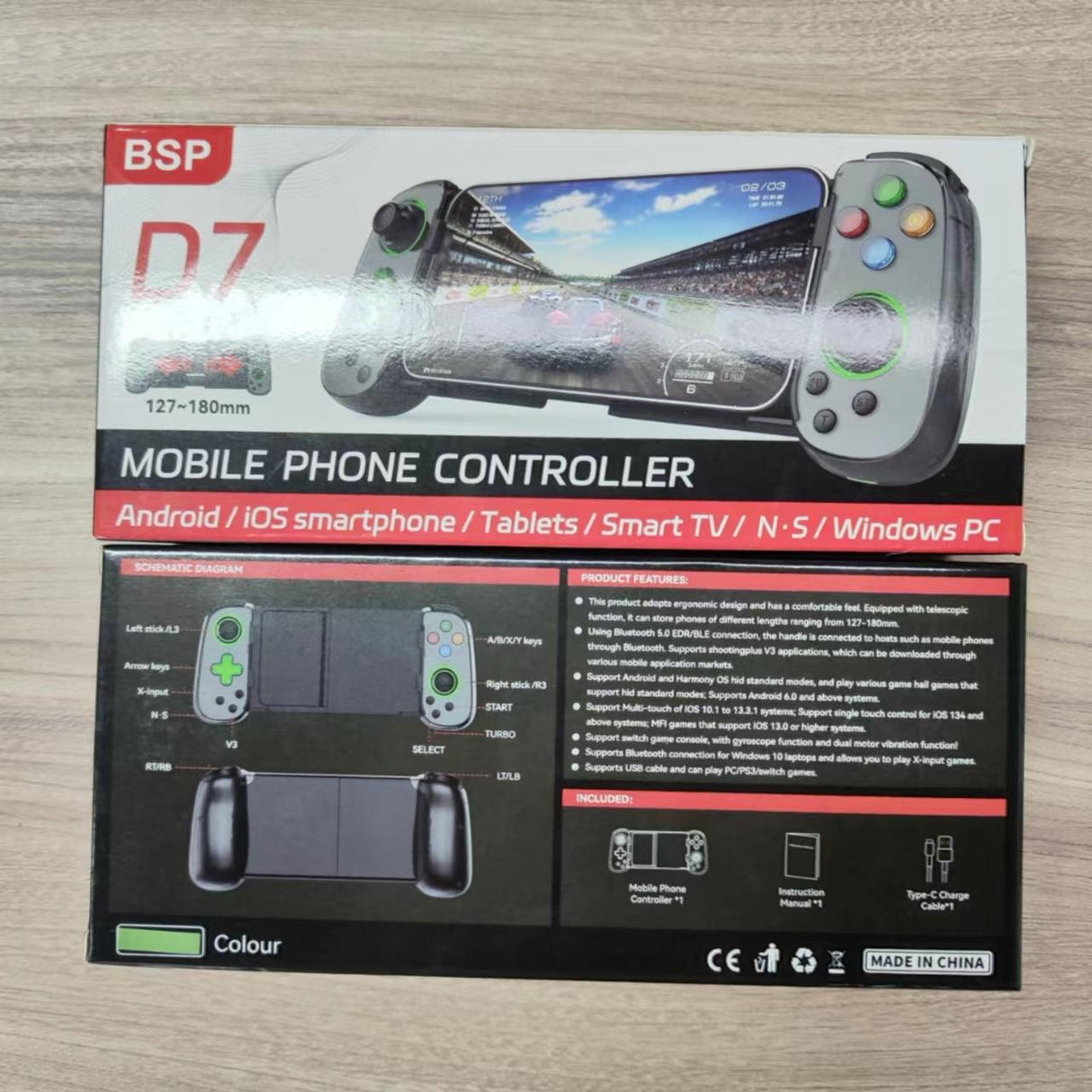 Versatile Retractable Gamepad for Pc / Android / Ios / Win / Mac / Switch - White