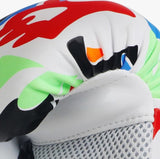 Kids' 6Oz Boxing Gloves For Training And Fighting - Graffiti Design - White - 45-Degree Angle