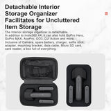 Hard Shell Storage Bag for Insta360 X4 Camera - Yellow - 45-Degree Angle
