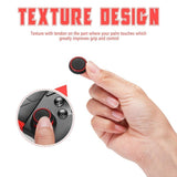 10-piece Luminous Gamepad Button Caps for Ps5 / Ps4 / Ps3 / Xbox one / 360 / Pro / Series x / s - Transparent Red Circle - 45-Degree Angle
