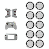 10-piece Luminous Gamepad Button Caps for Ps5 / Ps4 / Ps3 / Xbox one / 360 / Pro / Series x / s - Transparent Red Circle