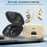 Wireless Bluetooth Earphones - Zga Gs18 Blade Ai - Beige - Side View