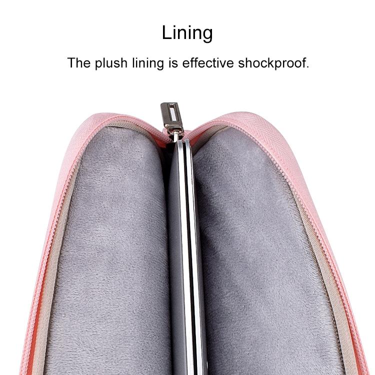 13.3 Inch Laptop Handheld Briefcase Storage Bag - No Shoulder Strap - Grey