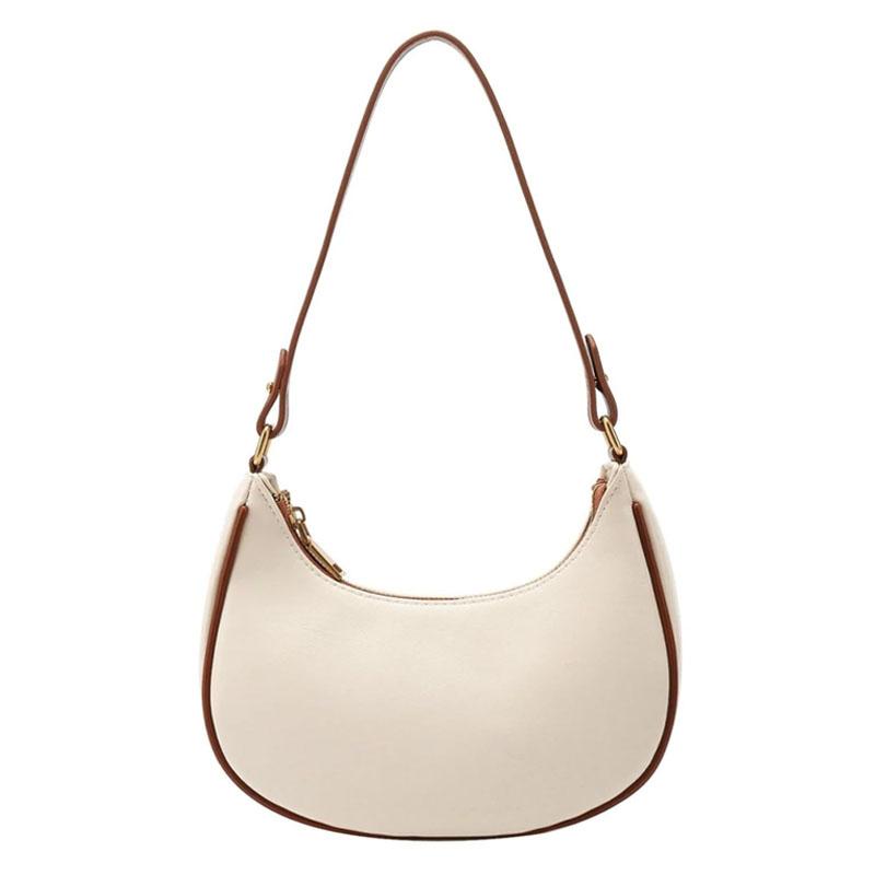 Stylish Crescent Shoulder Bag For Women - Black