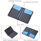 Lightweight Litchi Pattern Card Holder Coffee - 45-Degree Angle