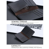 Lightweight Litchi Pattern Card Holder Coffee - Close-Up Angle