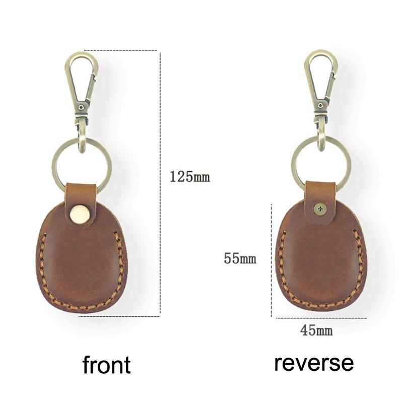 Vintage Leather Proximity Card Holder Access Control - Brown