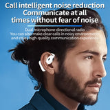 Wireless Hanging Earbuds with Bluetooth V5.4 Stereo Sound - White - Extra Image