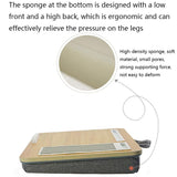 Black Wood Multifunctional Lazy Desk - Compact Design - Low Angle
