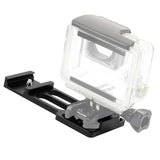 Rail Side Mount for Gopro and Other Action Cameras - 20mm for Hunting Shots - Black - Front View