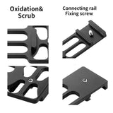 Rail Side Mount for Gopro and Other Action Cameras - 20mm for Hunting Shots - Black