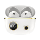 Waterproof 9d Stereo Bluetooth Earphones with Charging Case - White