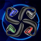 Air Conduction Bluetooth Earphone - Business Model - Red - Side View