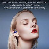 Air Conduction Bluetooth Earphone - Business Model - Red - 45-Degree Angle