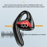 Air Conduction Bluetooth Earphone - Business Model - Red - Rear View
