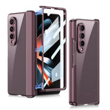 For Samsung Galaxy Z Fold4 5G Magnetic Hinged Case - Champagne Gold