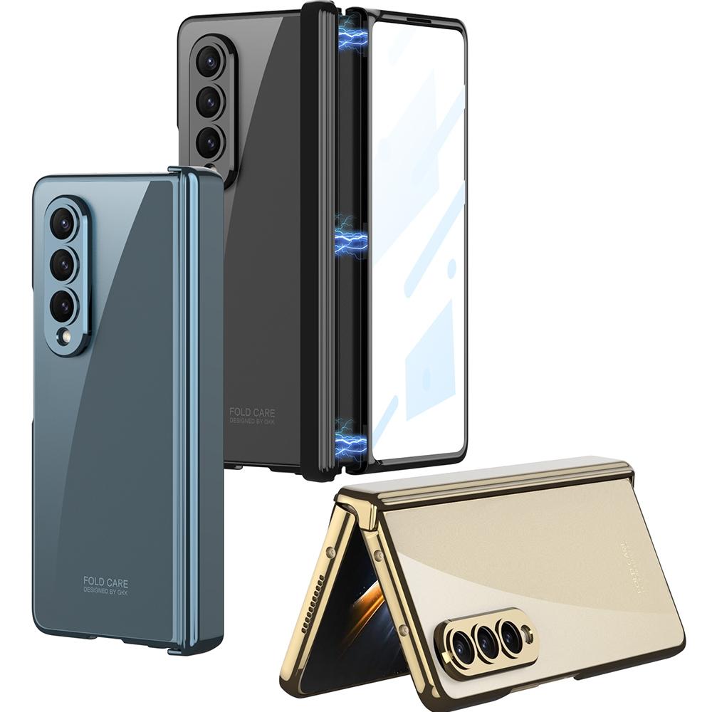 For Samsung Galaxy Z Fold4 5G Magnetic Hinged Case - Champagne Gold