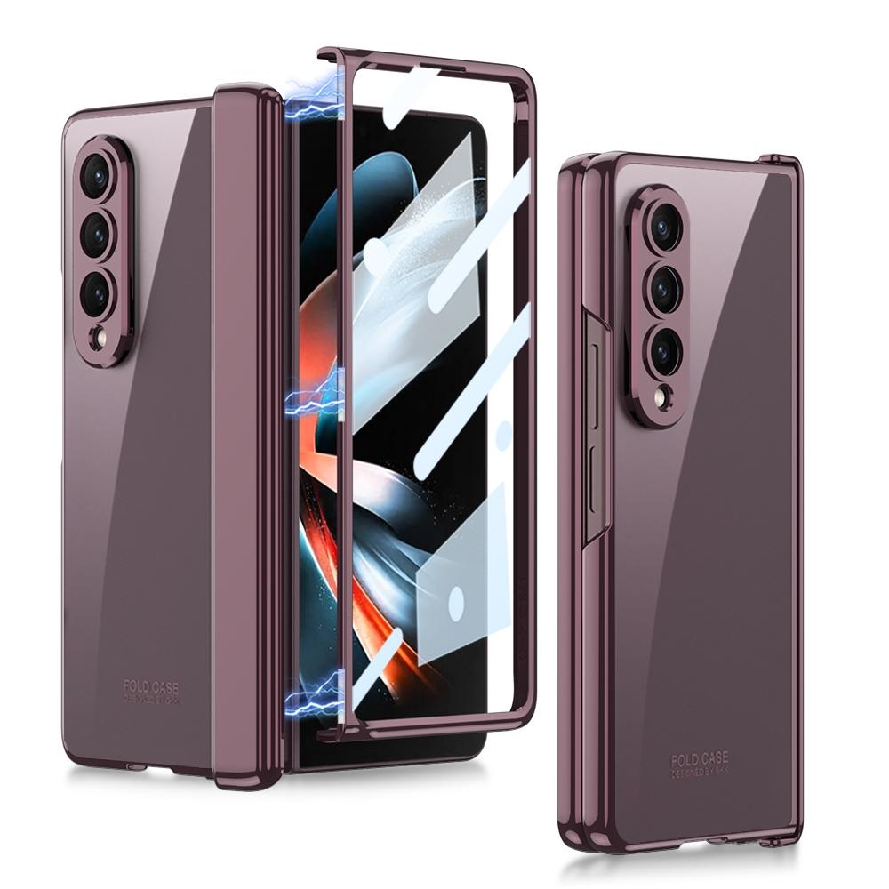 For Samsung Galaxy Z Fold4 5G Magnetic Hinged Case - Champagne Gold