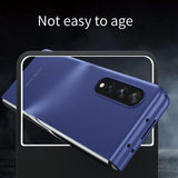 For Samsung Galaxy Z Fold4 5G Foldable Shockproof Phone Case - Black - Top-Down View