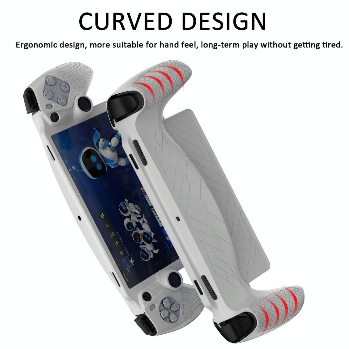 Protective Cover for Sony Ps Portal Game Console - All-inclusive Oil Spray Case - White