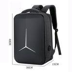Waterproof Business Laptop Backpack with Usb Port - 15 Inch Capacity - Simplified Gray