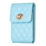 Vertical Card Bag With Metal Buckle For Mobile Phones - Pink