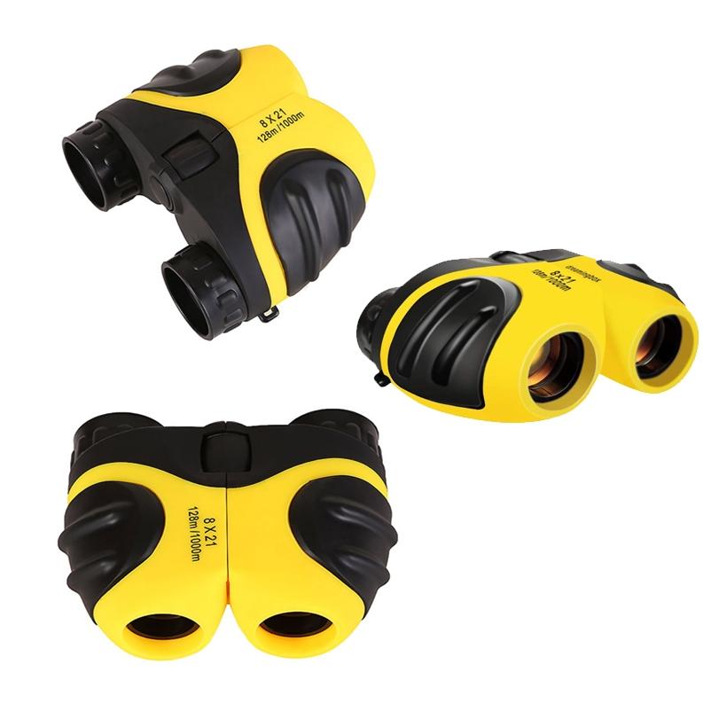 Mini Hd Binoculars for Children - Compact and High-quality - Yellow