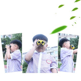 Mini Hd Binoculars for Children - Compact and High-quality - Yellow - Close-Up Angle