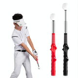 Indoor Golf Swing Practice Stick with Sound Assistant - Red - Side View