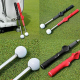 Indoor Golf Swing Practice Stick with Sound Assistant - Red - Extra Image