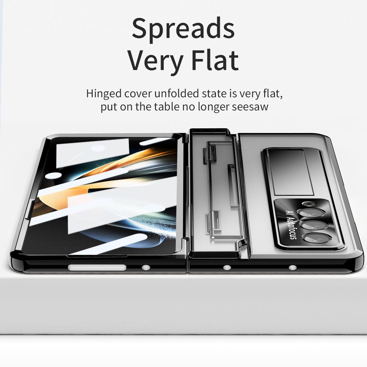 For Samsung Galaxy Z Fold4 5G Phantom Series Folding Case - Silver