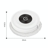 Smart Automatic Sweeping & Mopping Machine - Dry / Wet - Elegant White - Close-Up Angle