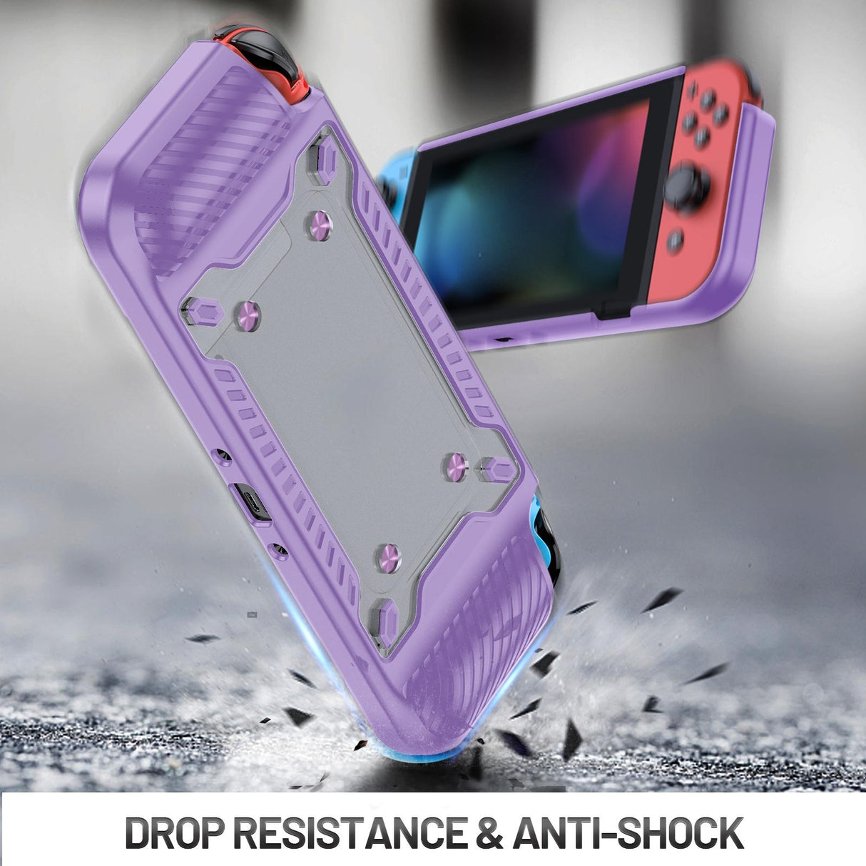 Protective Tpu Pc Case for Nintendo Switch Oled - Black