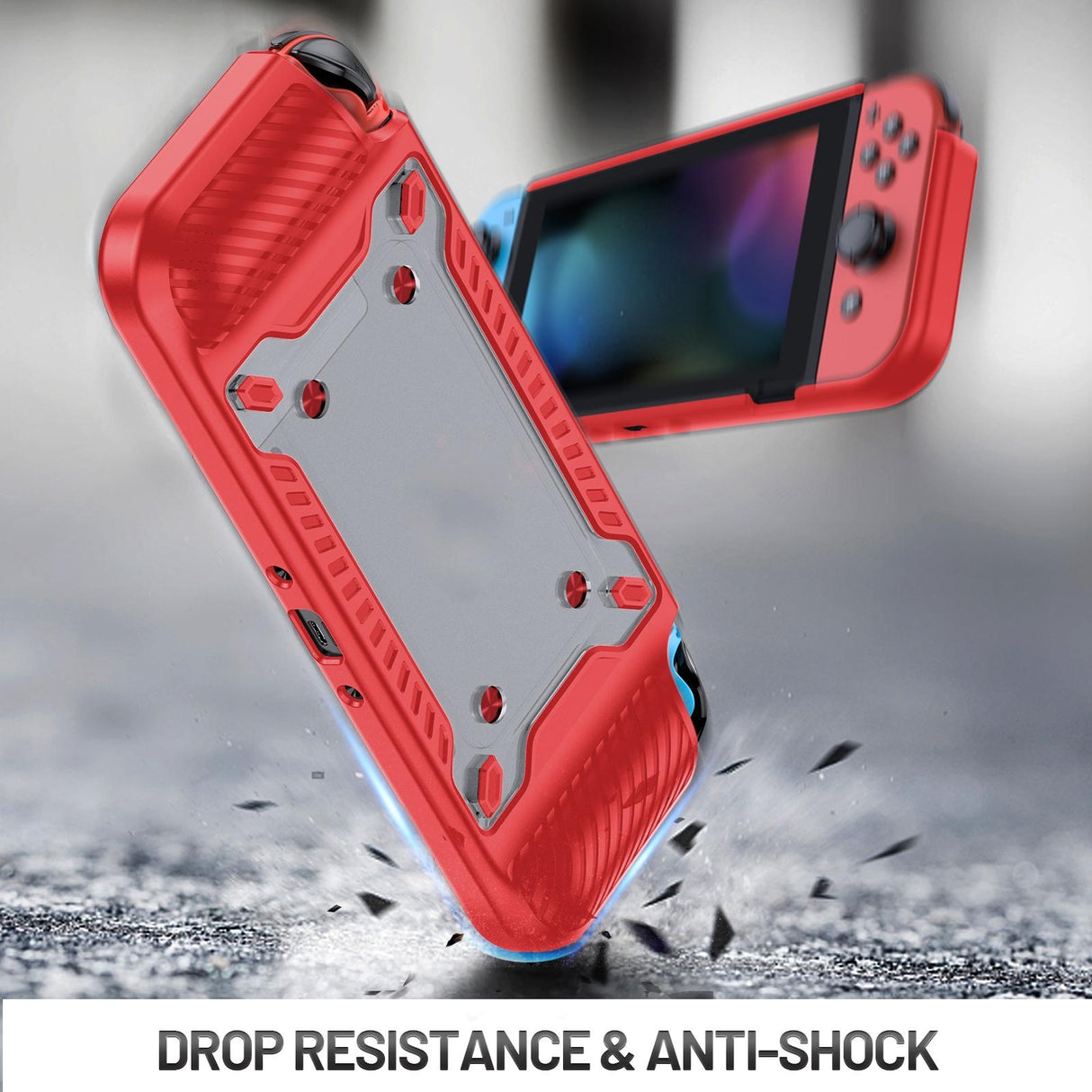 Protective Tpu Pc Case for Nintendo Switch Oled - Black