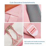 Adorable Junior High Backpack For Travel - Red - Low Angle