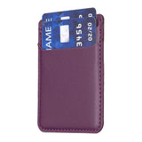 R20 Texture Card Bag Back Sticker For Mobile Phones - Pink - Top-Down View