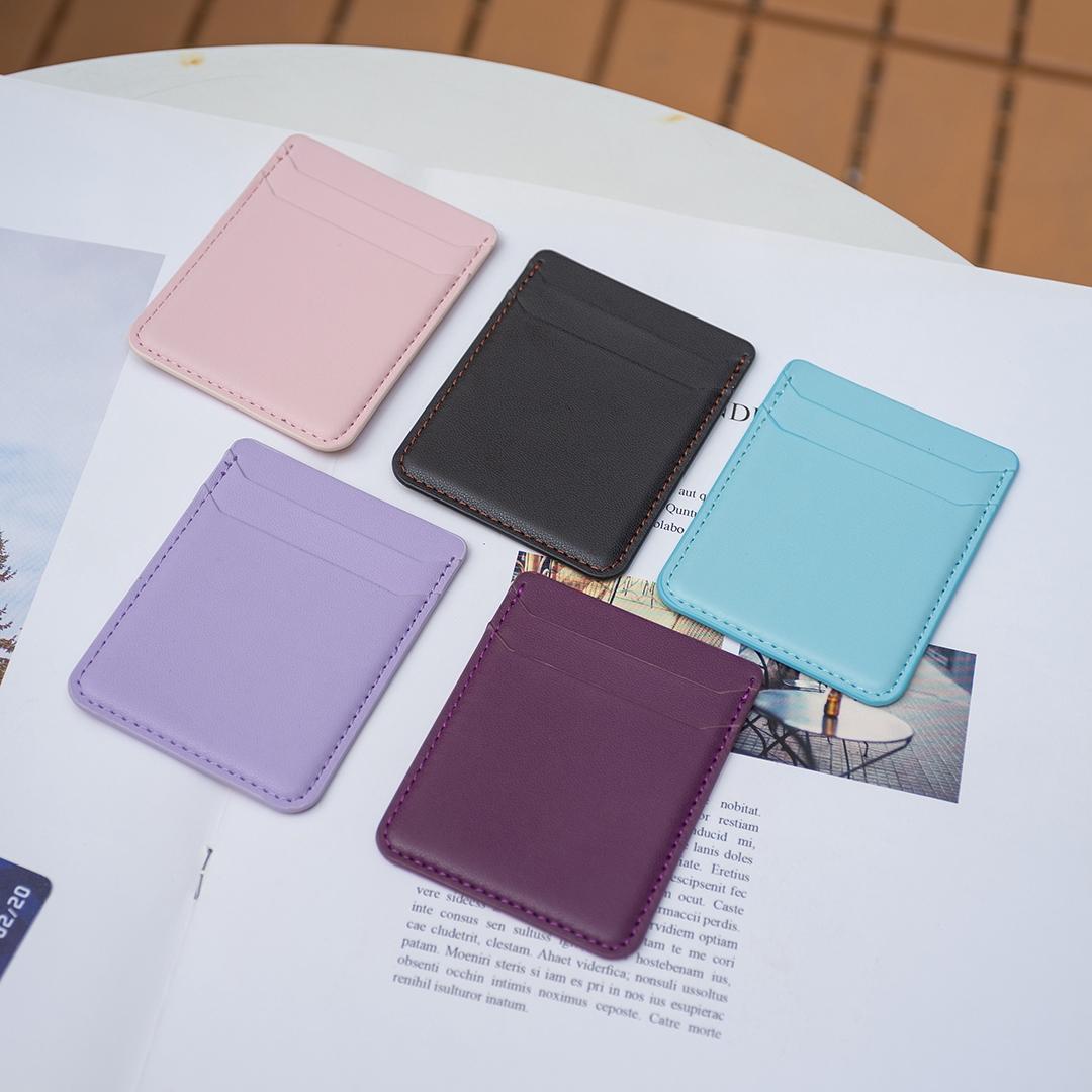 R20 Texture Card Bag Back Sticker For Mobile Phones - Pink