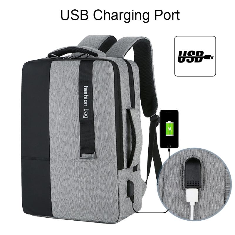 Large-capacity Laptop Backpack with Usb Charging - Ideal for Business Commuters - Blue