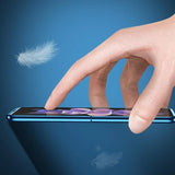 For Samsung Galaxy Z Fold4 5G Leather Folding Phone Case - Electroplated Finish - Blue - Rear View