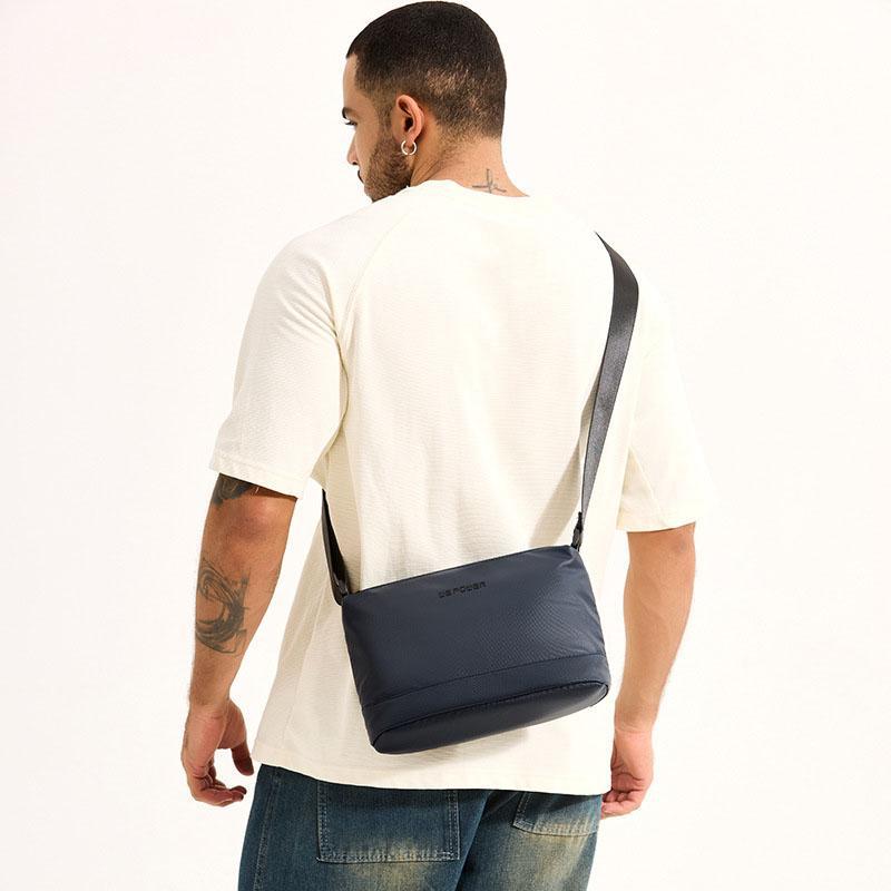 Lightweight Men Shoulder Bag For Commuting - Gray